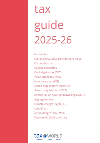 Tax guide 2025-26 cover